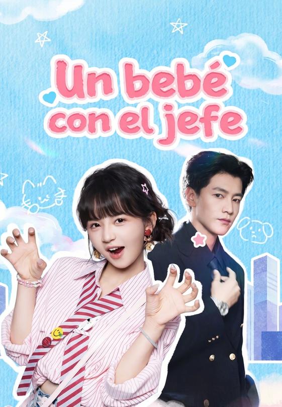 (Doblado)Un bebé con el jefe